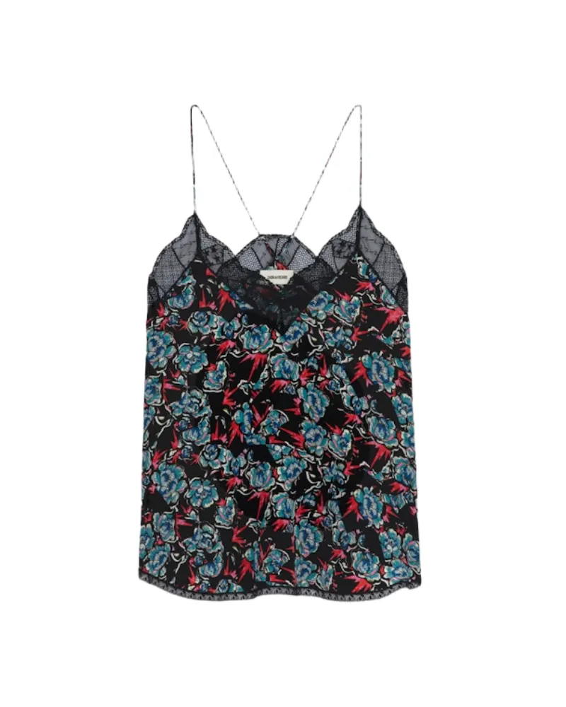 Zadig & Voltaire Trägertop Christy 100% Seide Schwarz