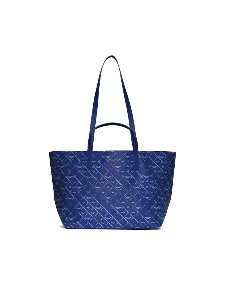 Zadig & Voltaire Z Shopper XL Monogram Tasche Blau