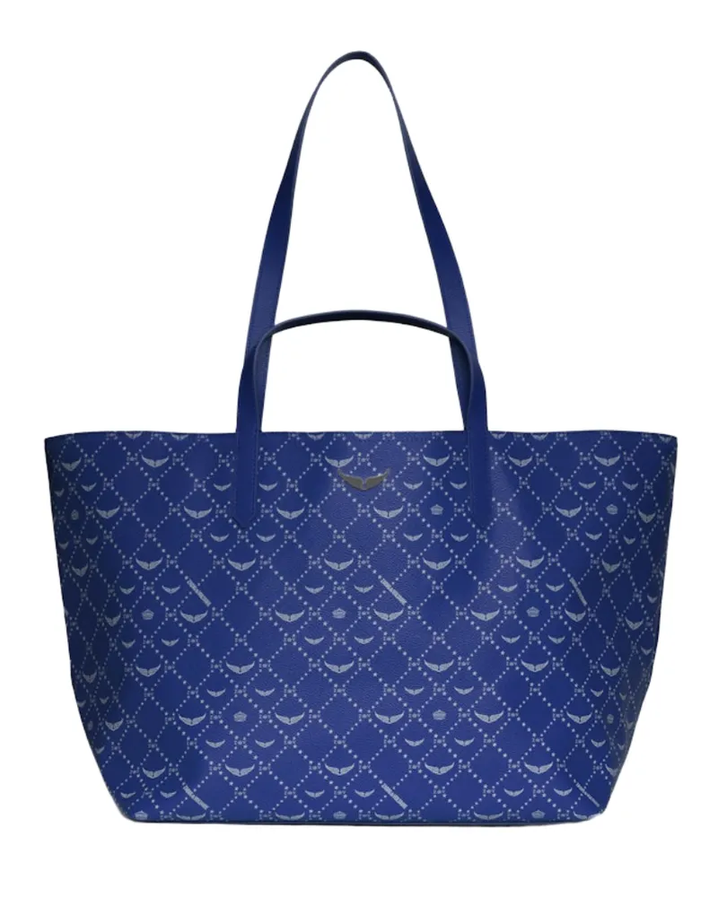 Zadig & Voltaire Z Shopper XL Monogram Tasche Blau