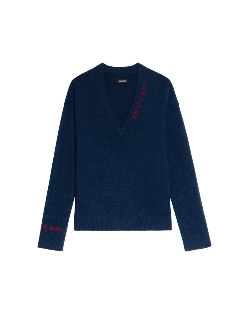 Zadig & Voltaire Pullover Mikyz 100% Kaschmir Encre