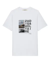 Zadig & Voltaire T-shirt Toby Fotoprint Wit