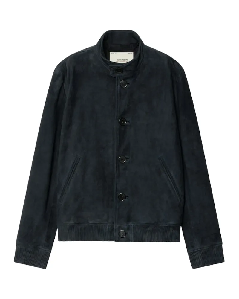 Zadig & Voltaire Lonni Jacke Aus Wildleder Blau