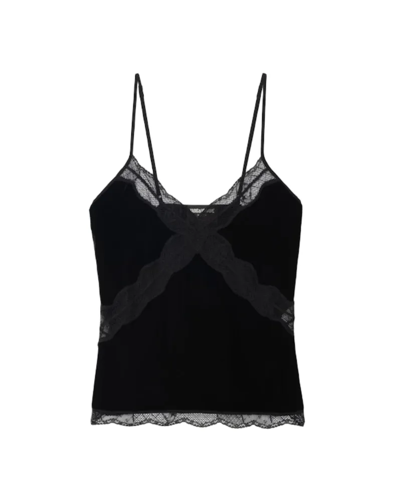 Zadig & Voltaire Caraco Cishi Samt Schwarz