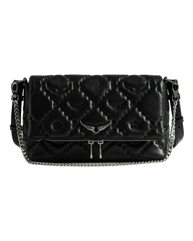 Zadig & Voltaire Tasche Rocky II Gesteppt Monogram Schwarz