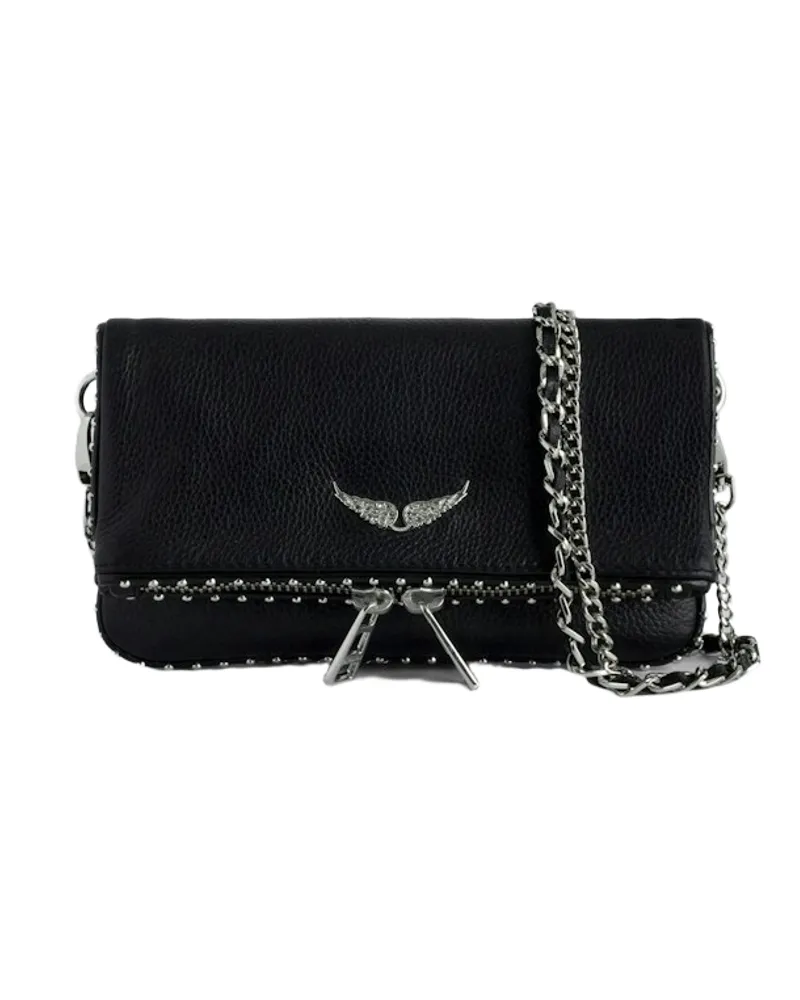 Zadig & Voltaire Rock Mini Studs Clutch Schwarz