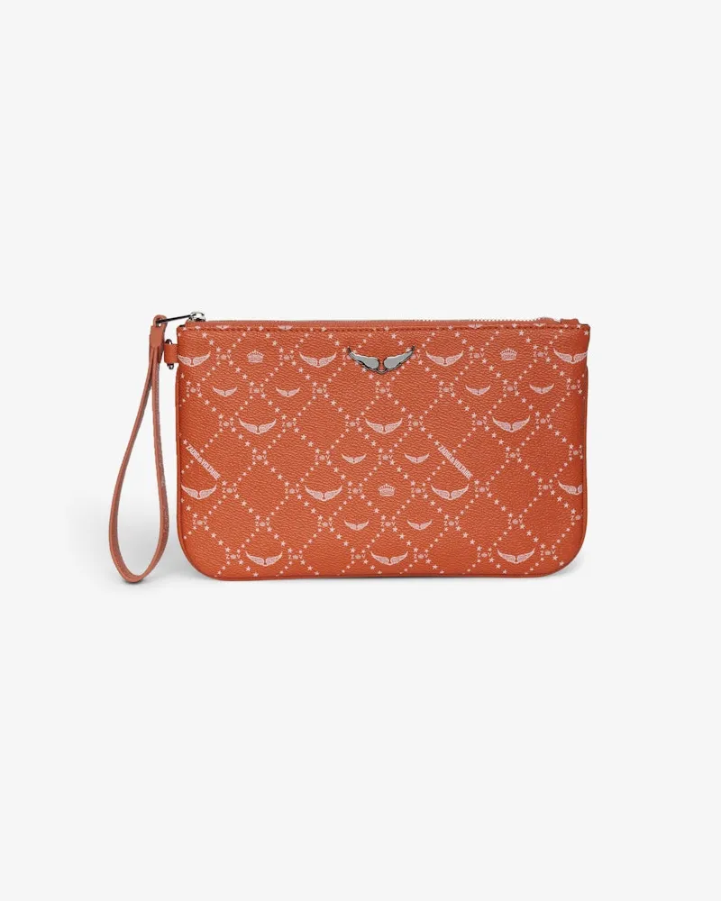 Zadig & Voltaire Pochette Z Pouch Monogram Orange