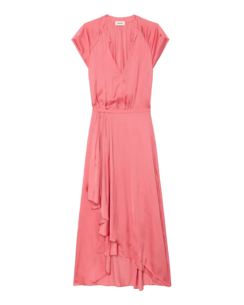 Zadig & Voltaire Kleid Randall Satin Rosa