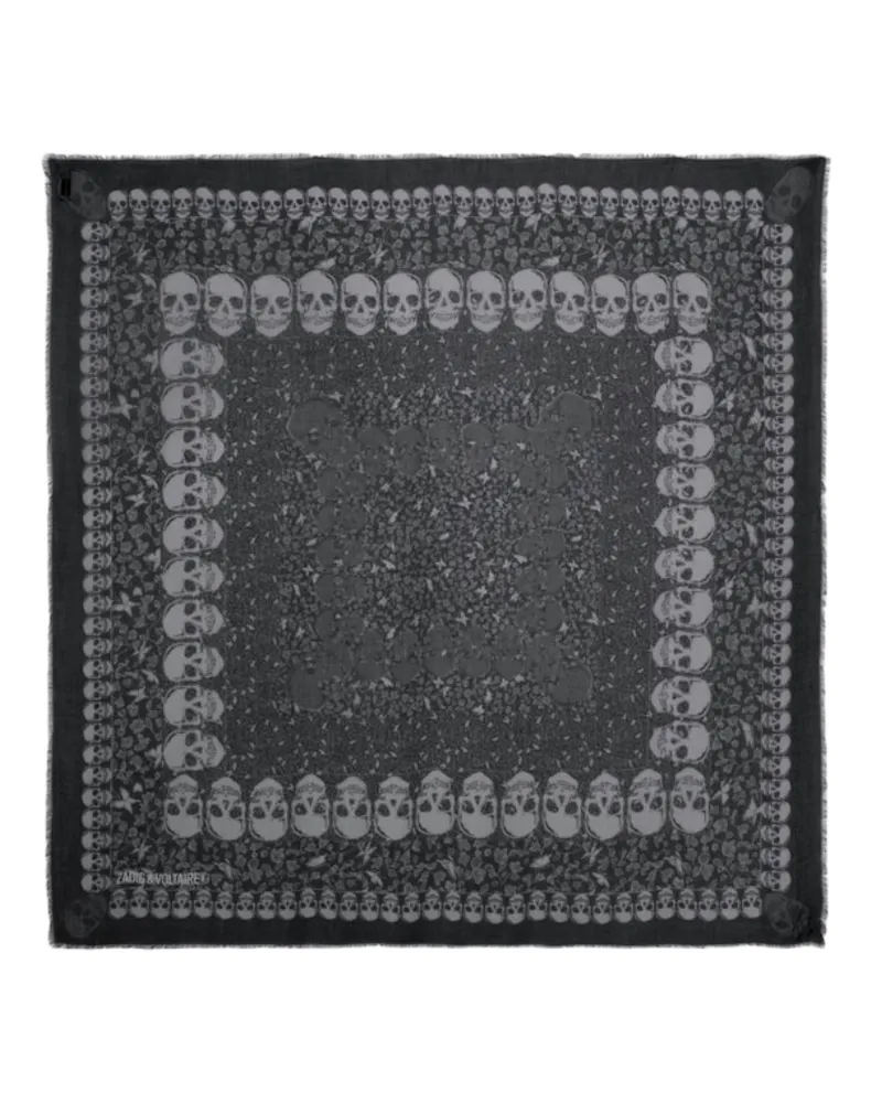 Zadig & Voltaire Schal Kerry Garden 135 Schwarz
