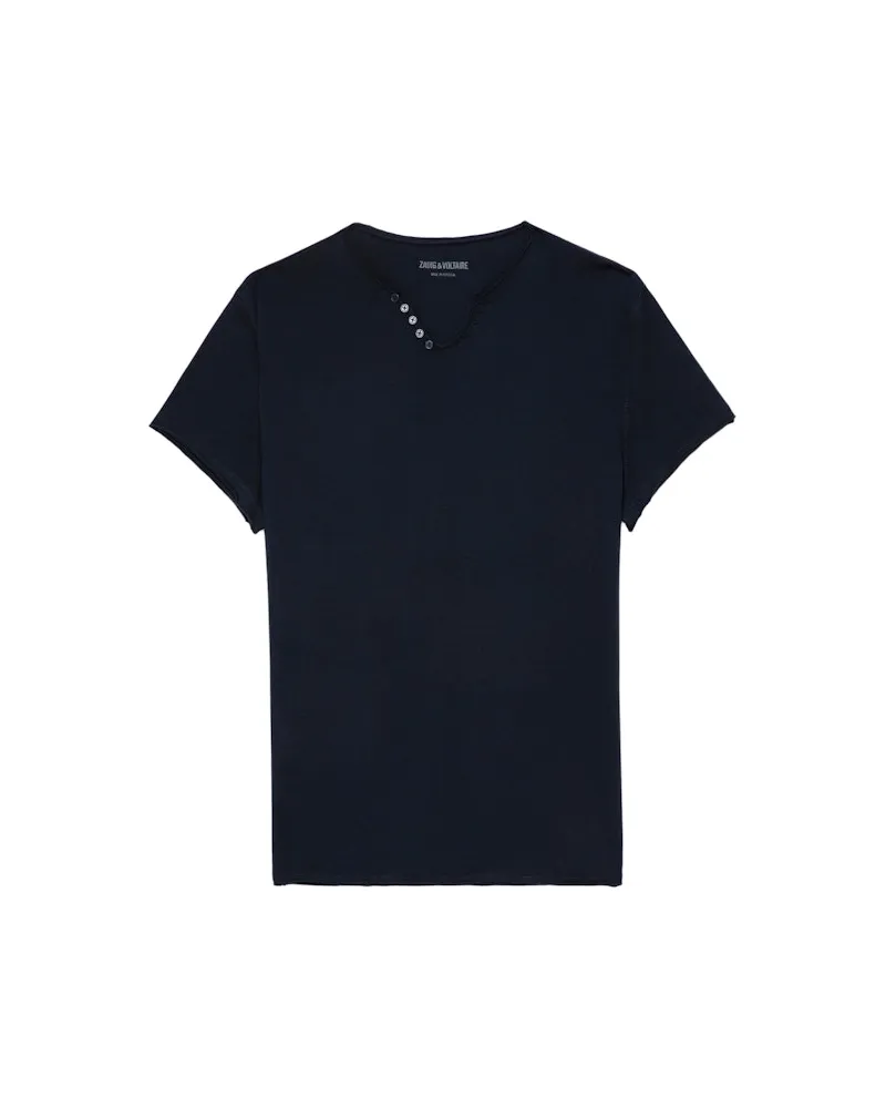 Zadig & Voltaire Henley-shirt Monastir Encre