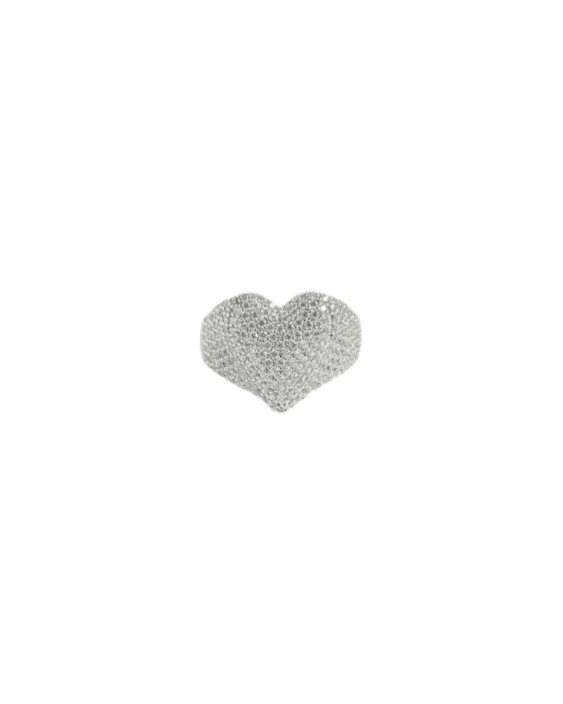 Zadig & Voltaire Ring Heartbreaker Full Strass Grau