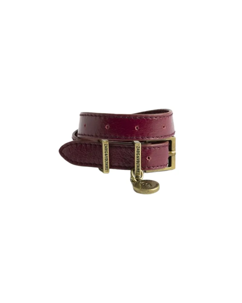 Zadig & Voltaire Armband Sunny Leder Lila