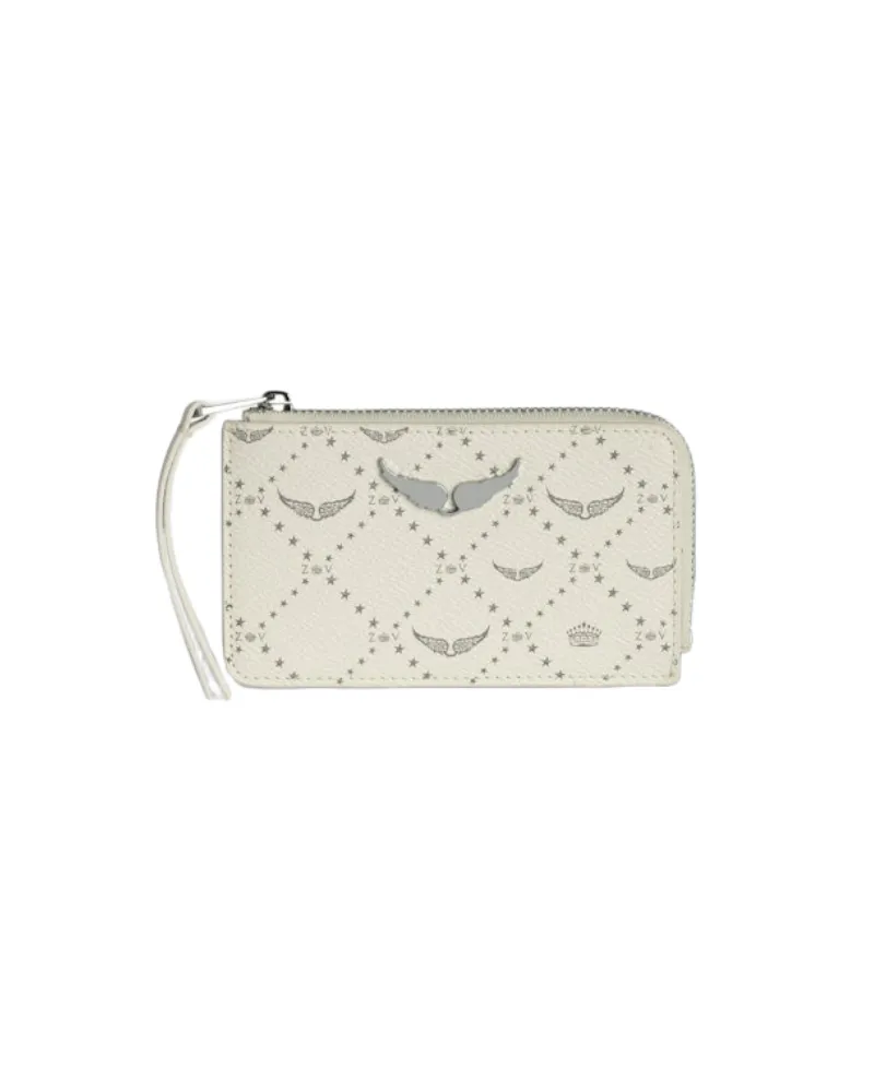 Zadig & Voltaire ZV Card Monogram Kartenhalter Weiß