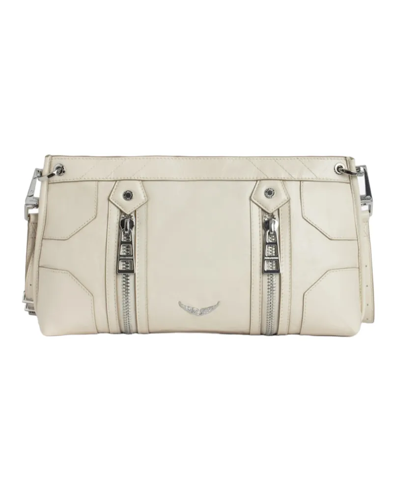 Zadig & Voltaire Sunny Moody Vintage Patent Tasche Weiß