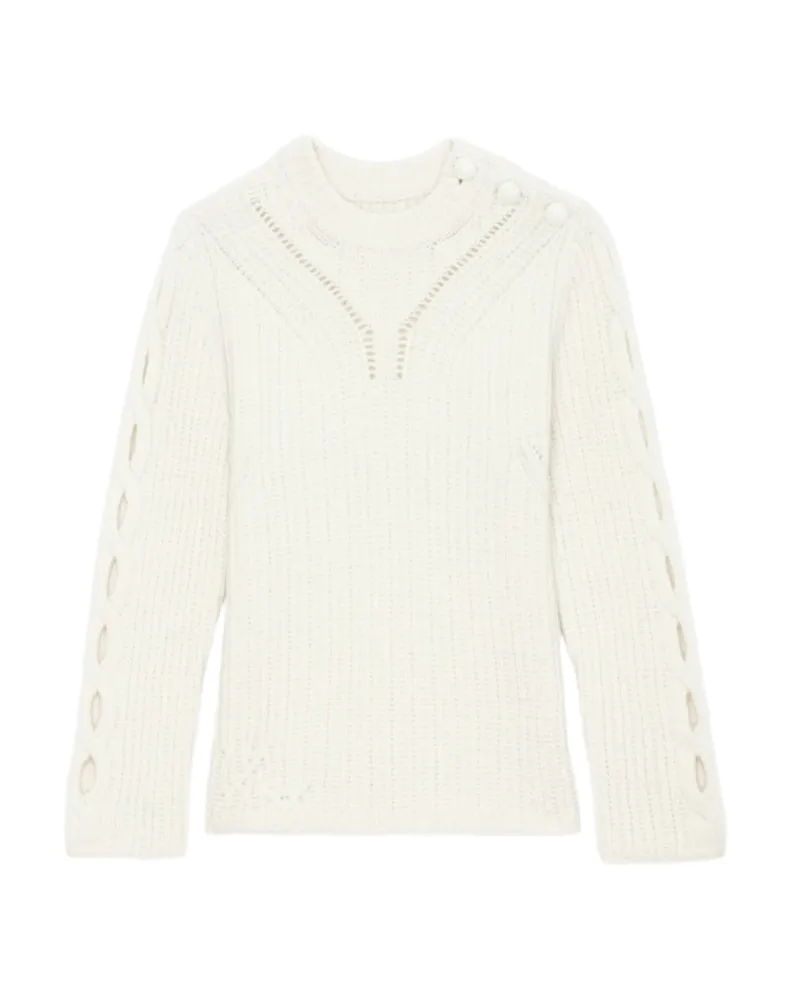 Zadig & Voltaire Pullover Sulky 100% Merinowolle Beige
