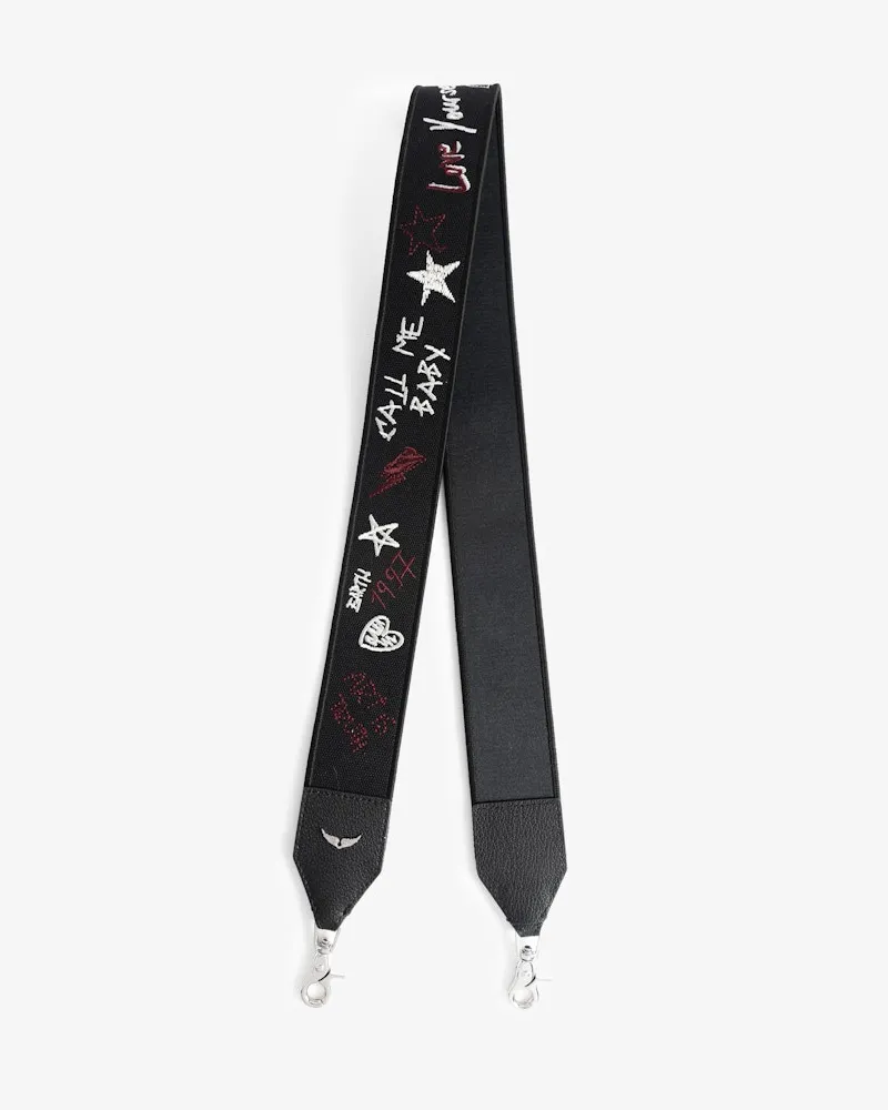 Zadig & Voltaire Punk Schultergurt Schwarz