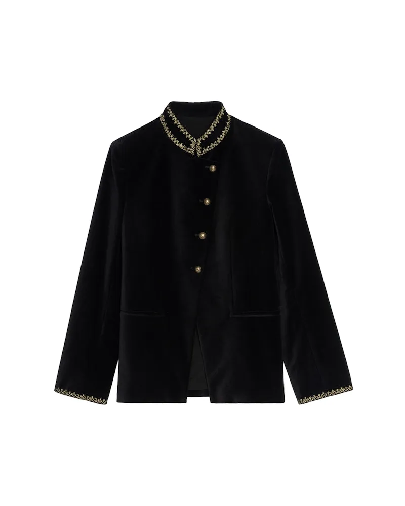 Zadig & Voltaire Blazer Verysa Velours Black