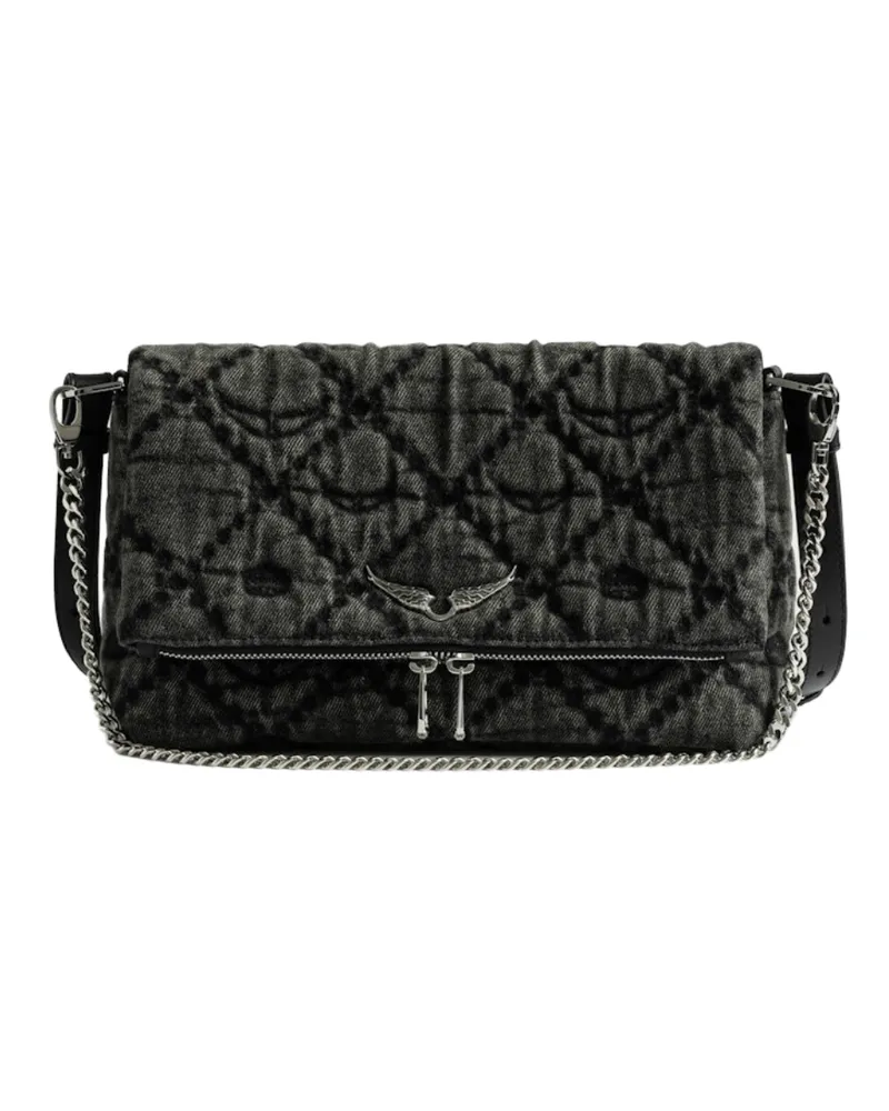 Zadig & Voltaire Tasche Rocky II Monogram Grau