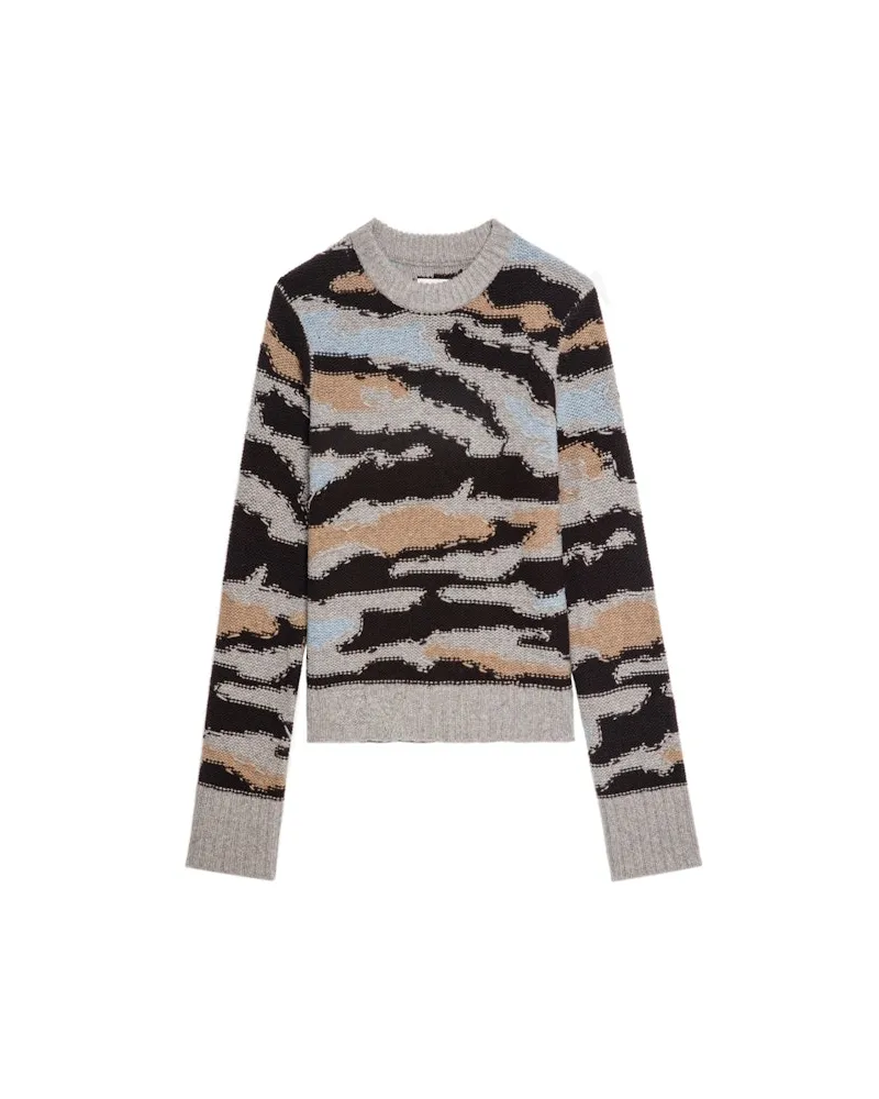 Zadig & Voltaire Pullover Malty 100% Merinowolle Dark