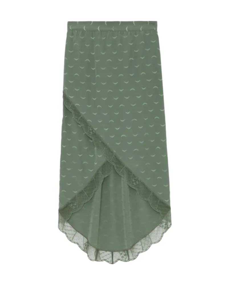 Zadig & Voltaire Rock Jeudie 100% Seide Kaki