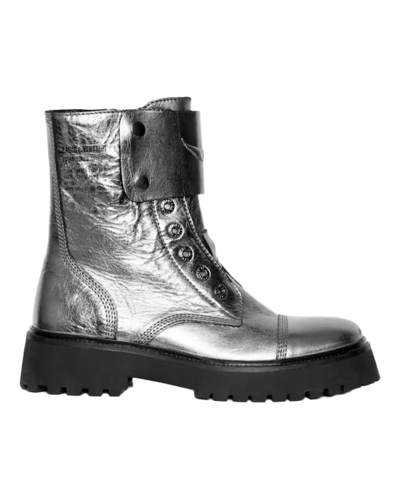 Zadig & Voltaire Stiefeletten Joe Fast Vintage Metal Grau