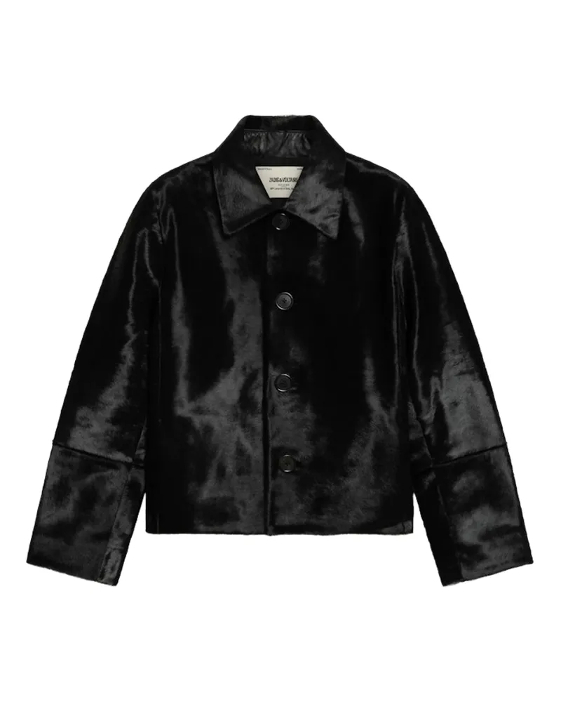Zadig & Voltaire Lessa Jacke Leder Schwarz