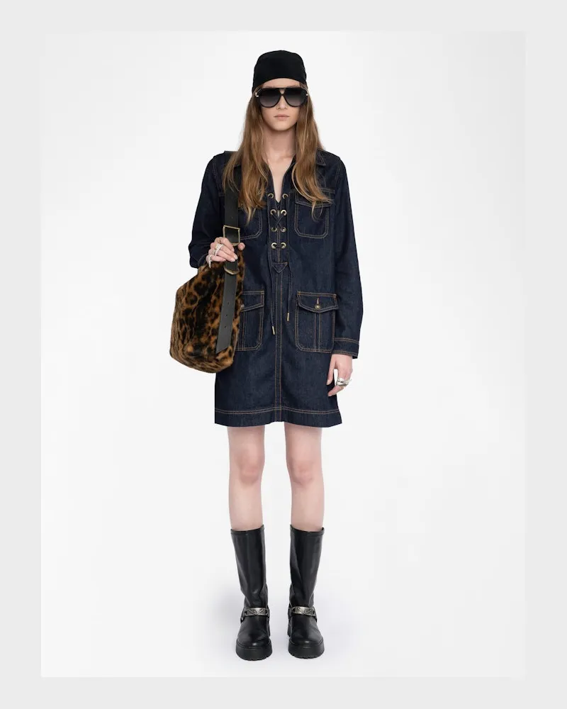 Zadig & Voltaire Robe Remacha Denim Brut