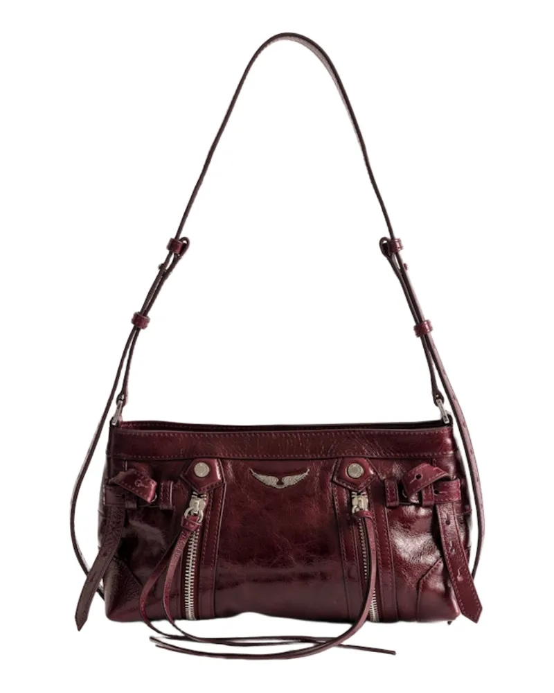 Zadig & Voltaire Madison Mini Vintage Patent Tasche Lila