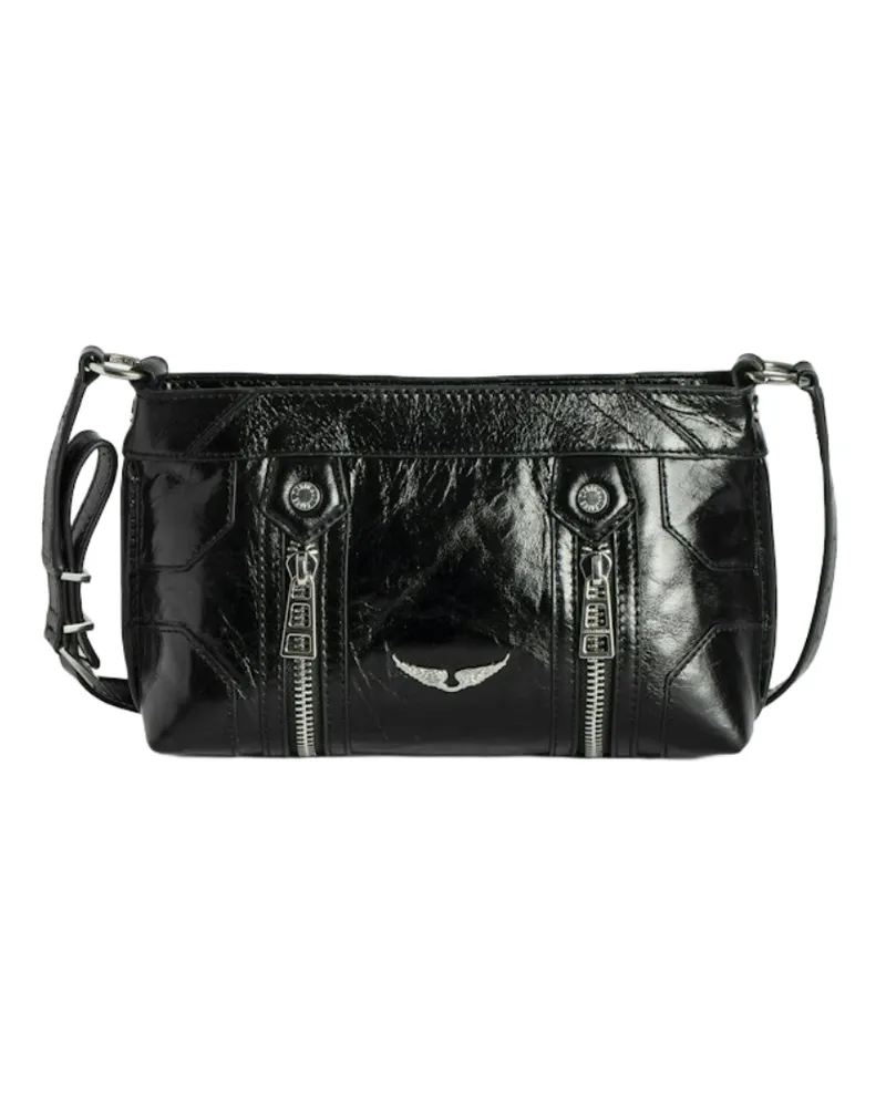 Zadig & Voltaire Sunny Mood Vintage Patent Tasche Schwarz