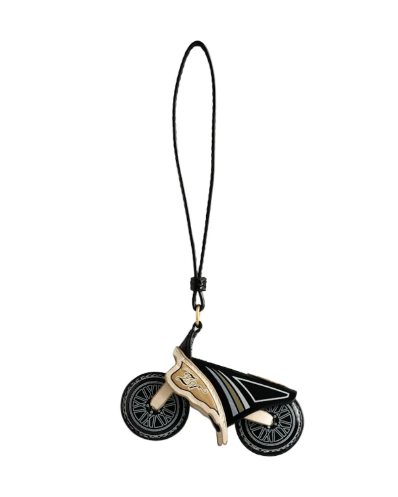 Zadig & Voltaire Motorider Keyring Schlüsselanhänger Schwarz