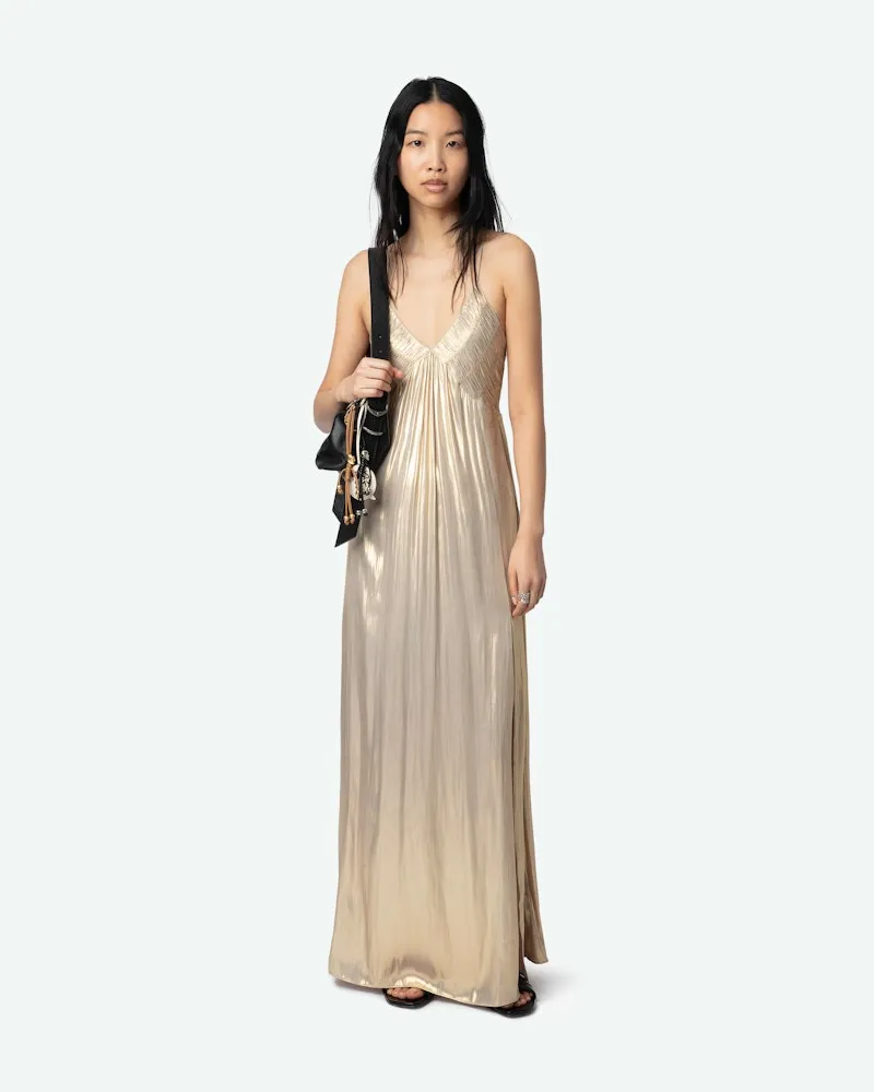 Zadig & Voltaire Kleid Rayonne Satin Gold