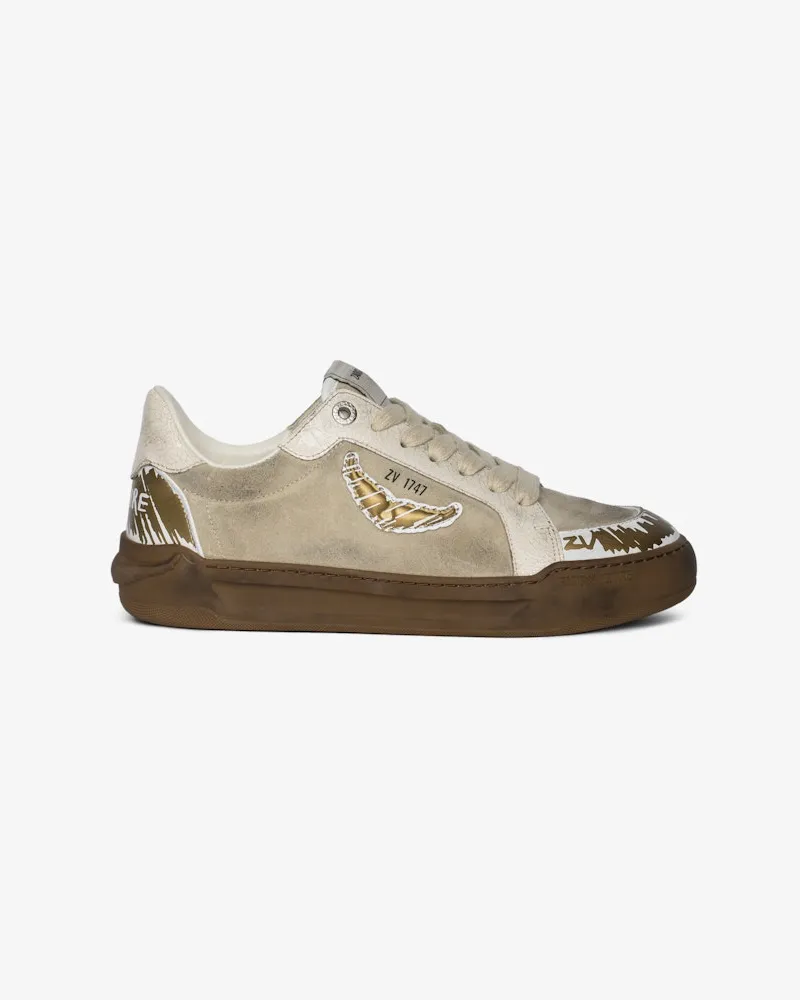 Zadig & Voltaire Sneakers Basses Fly Wings Cracked Clay