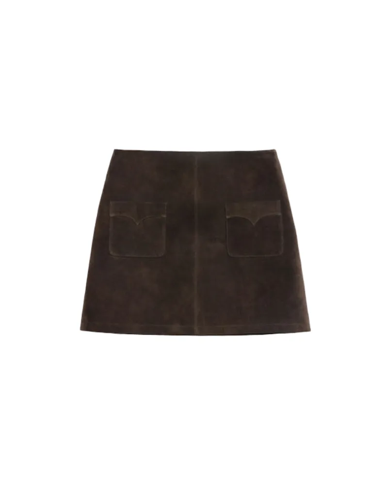 Zadig & Voltaire Jaime Wildlederrock Braun