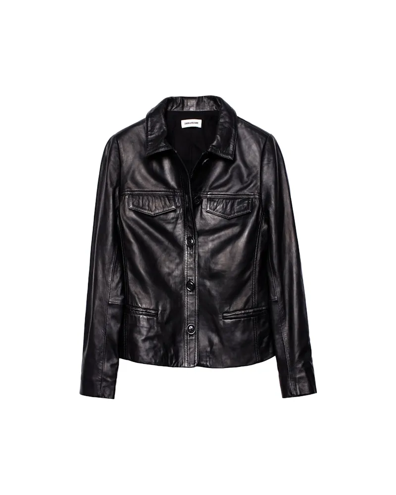 Zadig & Voltaire Lederjacke Liam Schwarz