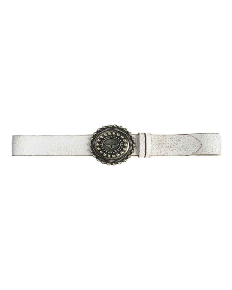 Zadig & Voltaire Gürtel Santa Fe 40mm Weiß