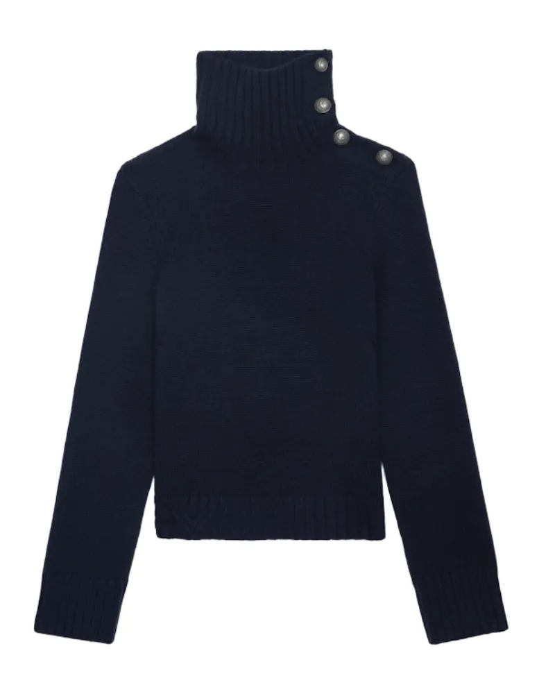 Zadig & Voltaire Pullover Nalma 100% Kaschmir Blau