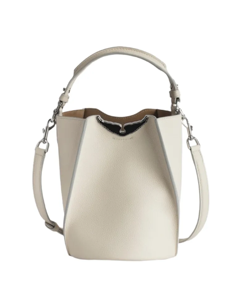 Zadig & Voltaire Borderline Bucket Tasche Weiß