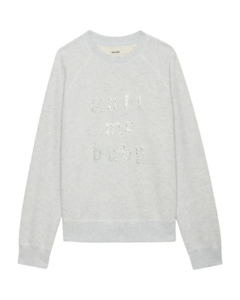 Zadig & Voltaire Sweatshirt Upper Grau
