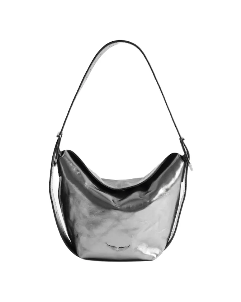 Zadig & Voltaire Baby Jane Vintage Metal Tasche Grau