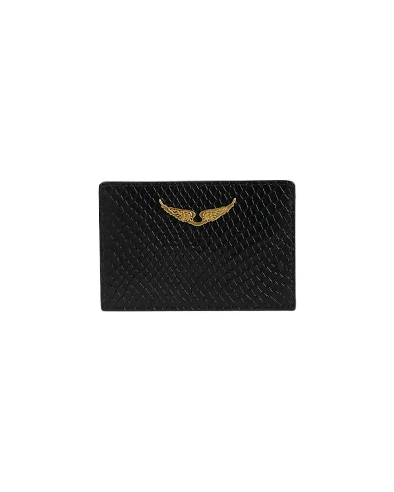 Zadig & Voltaire ZV Pass Soft Wild Kartenetui Schwarz