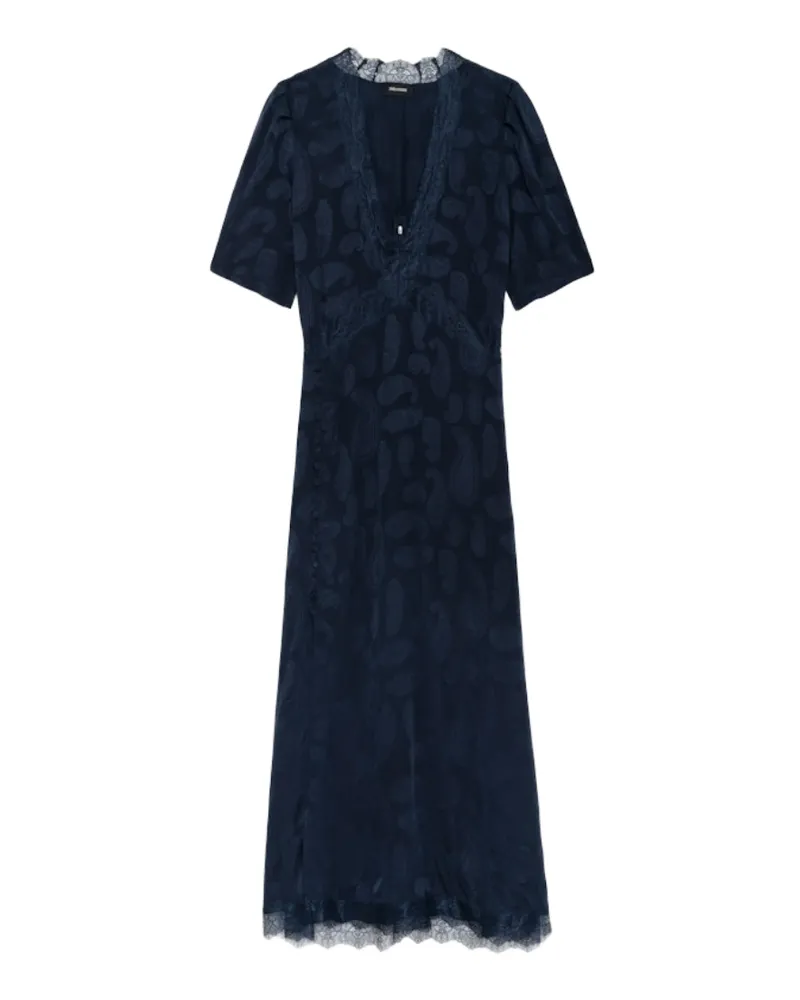 Zadig & Voltaire Kleid Redox 100% Seide Blau