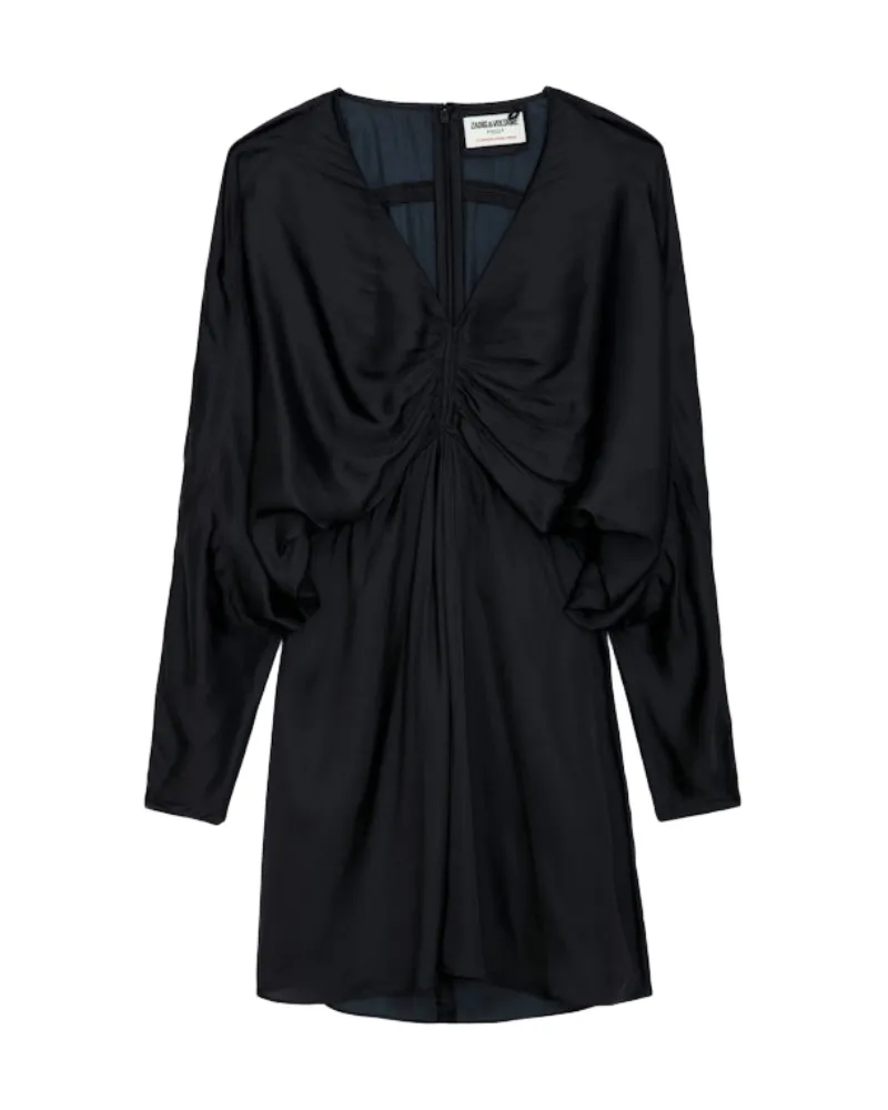 Zadig & Voltaire Kleid Rooth Satin Schwarz