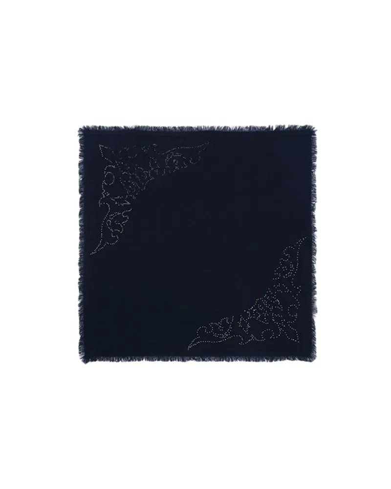 Zadig & Voltaire Mini Stevie Strass Western Schale 55 Blau