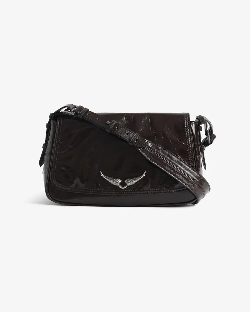 Zadig & Voltaire Tasche Le Zouzou Vintage Patent Brownie
