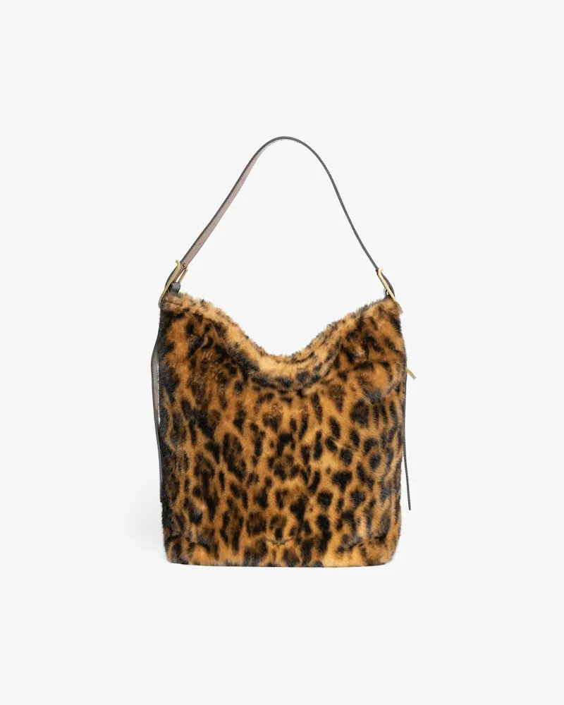 Zadig & Voltaire Jane Hobo Leopard Tasche Cognac