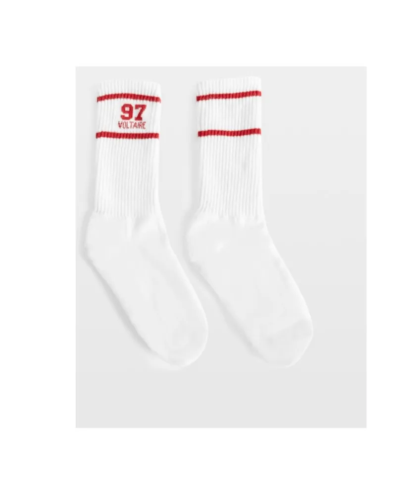 Zadig & Voltaire 97 Voltaire Socken Weiß