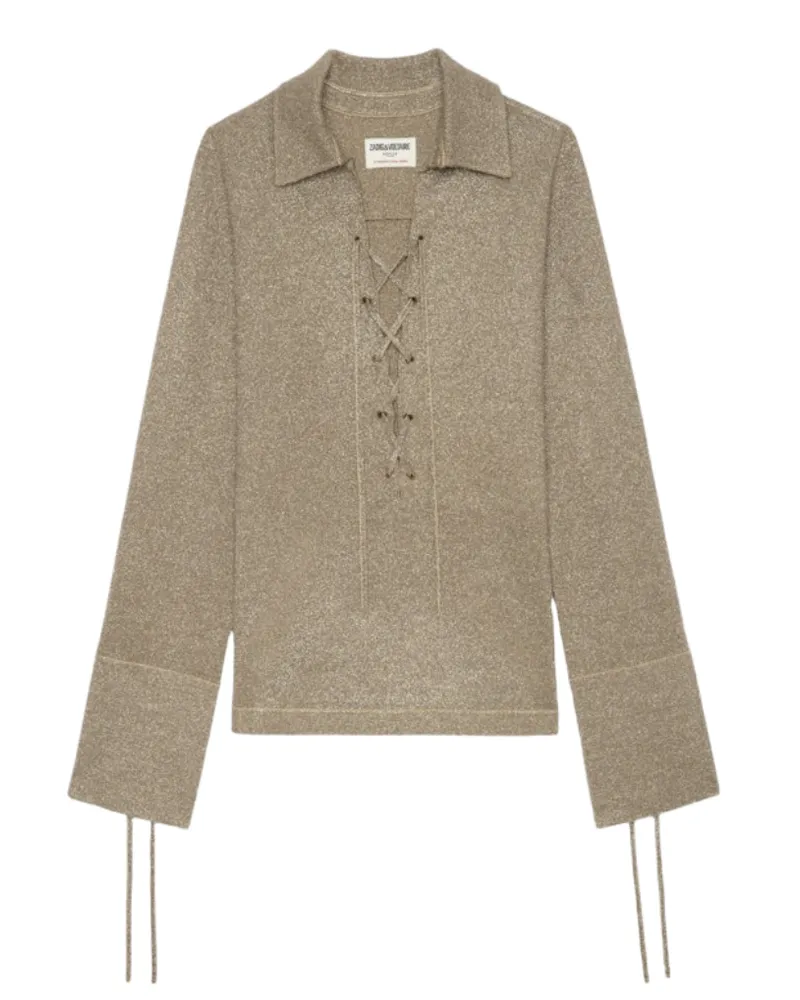Zadig & Voltaire Pullover Listy Gold