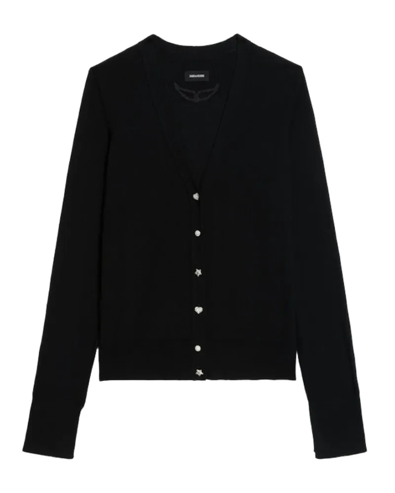 Zadig & Voltaire Cardigan Jemma 100% Merinowolle Schwarz