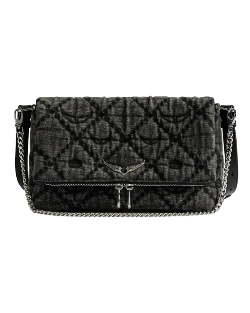 Zadig & Voltaire Tasche Rocky II Monogram Grau