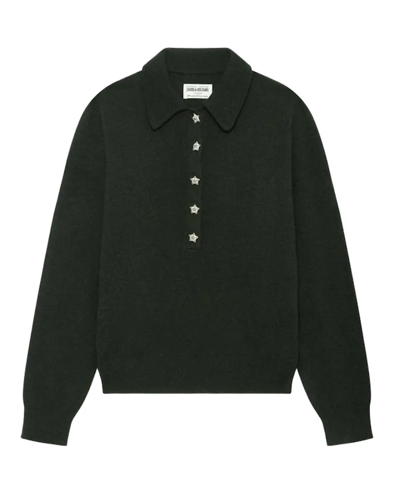 Zadig & Voltaire Soula Pullover 100% Kaschmir Grün