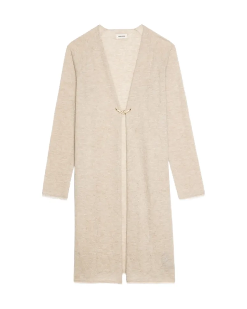 Zadig & Voltaire Cardigan Daffyz 100% Kaschmir Beige